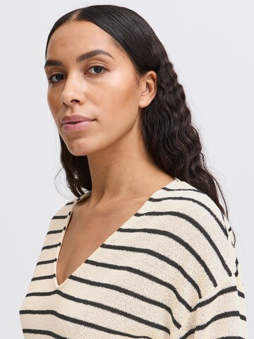 b.young - Jersey ' BYSIF STRIPE ' en beige