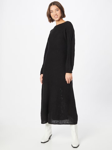 UNITED COLORS OF BENETTON Knitted dress in Black: front