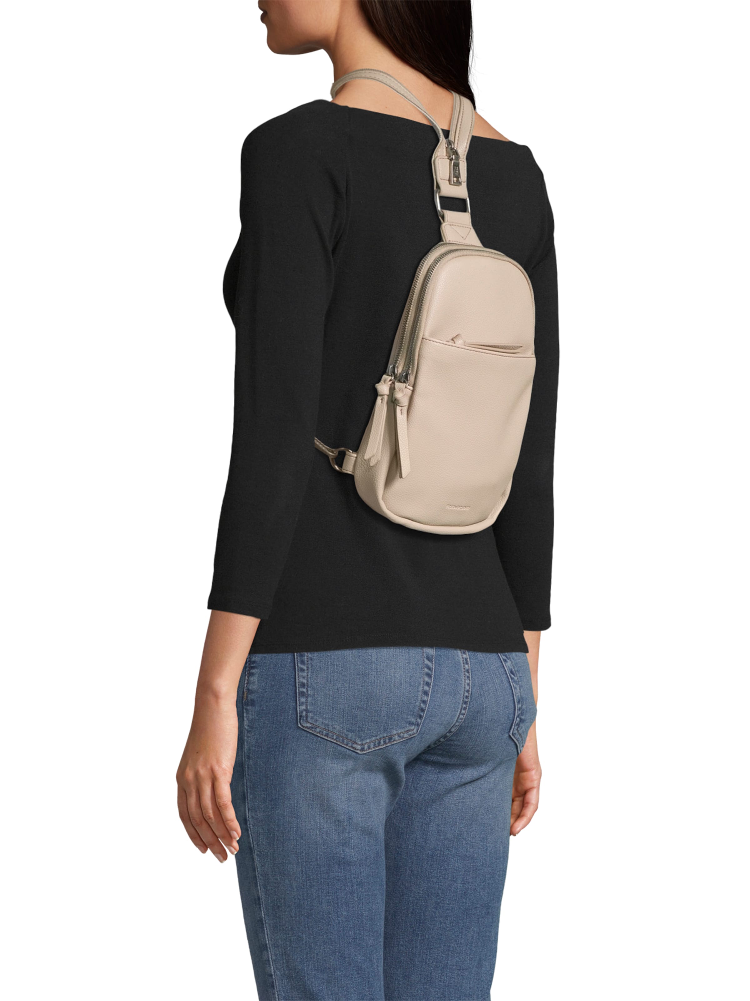 FREDsBRUDER Backpack 'Bestie' in Grey: front