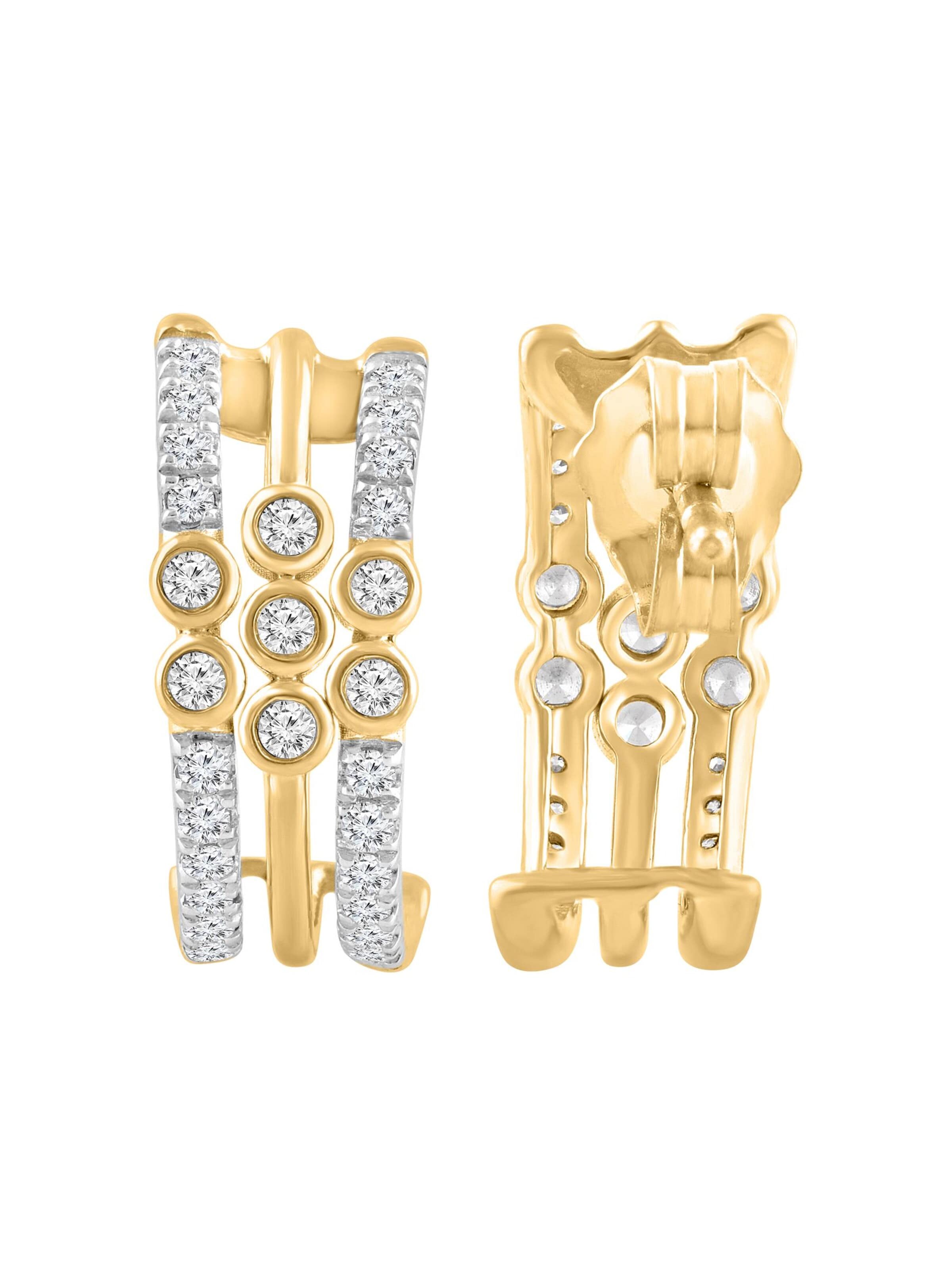 Diamant Exquis - Pendientes en oro