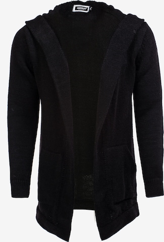 CARISMA Knit Cardigan in Black: front