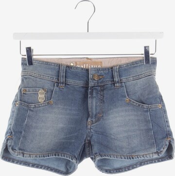 John Galliano Shorts XS in Blau: predná strana