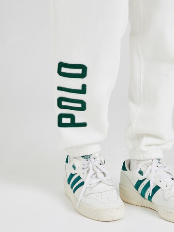 Tapered Pantaloni di Polo Ralph Lauren in bianco