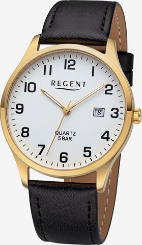 REGENT Analog Watch in Gold: front