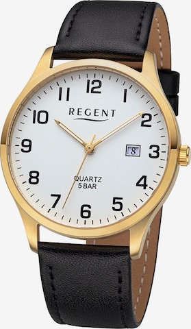 REGENT Analog Watch in Gold: front