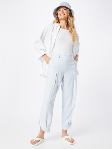 MOS MOSH Regular Pleat-Front Pants in Blue