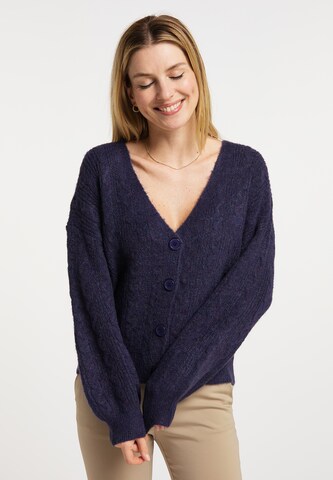 Cardigan Usha en violet : devant