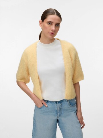 VERO MODA Knit cardigan 'VMMAYBE' in Yellow: front