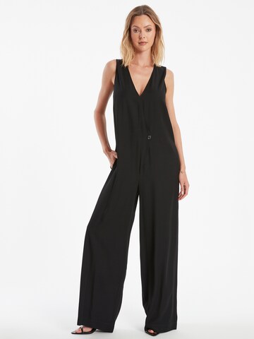 Ana Alcazar Jumpsuit 'Zamira' in Zwart: voorkant