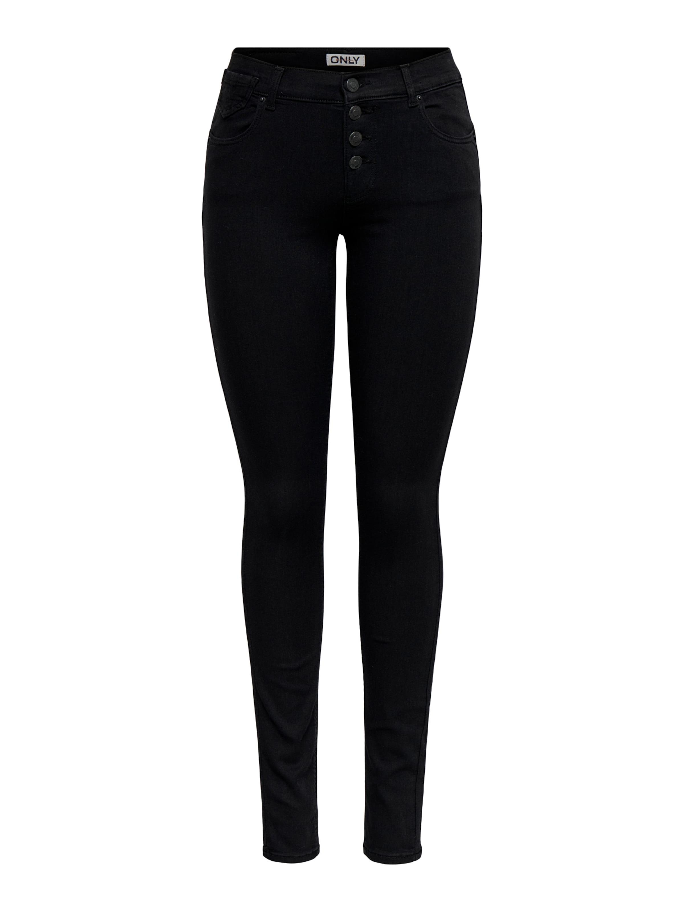 ONLY Skinny Fit Дънки 'ONLRAIN' в черно: отпред