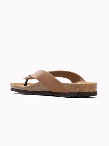 Bayton - Sandalias de dedo 'Lucca' en beige