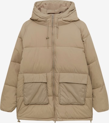 Pull&Bear Winterjas in Bruin: voorkant