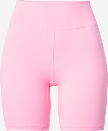 ADIDAS PERFORMANCE Skinny Sportbroek 'All Me Ess' in Roze: voorkant