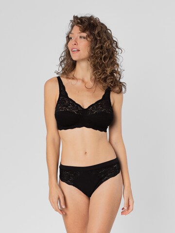 Invisible Soutien-gorge 'Paula' Erlich Textil en noir : devant