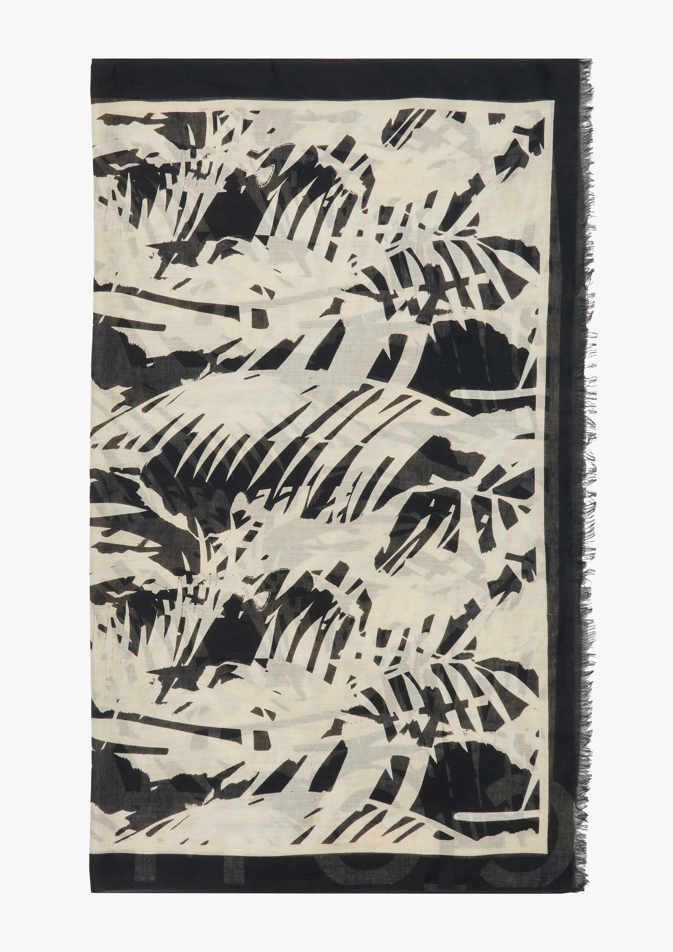 Foulard COMMA en noir : devant