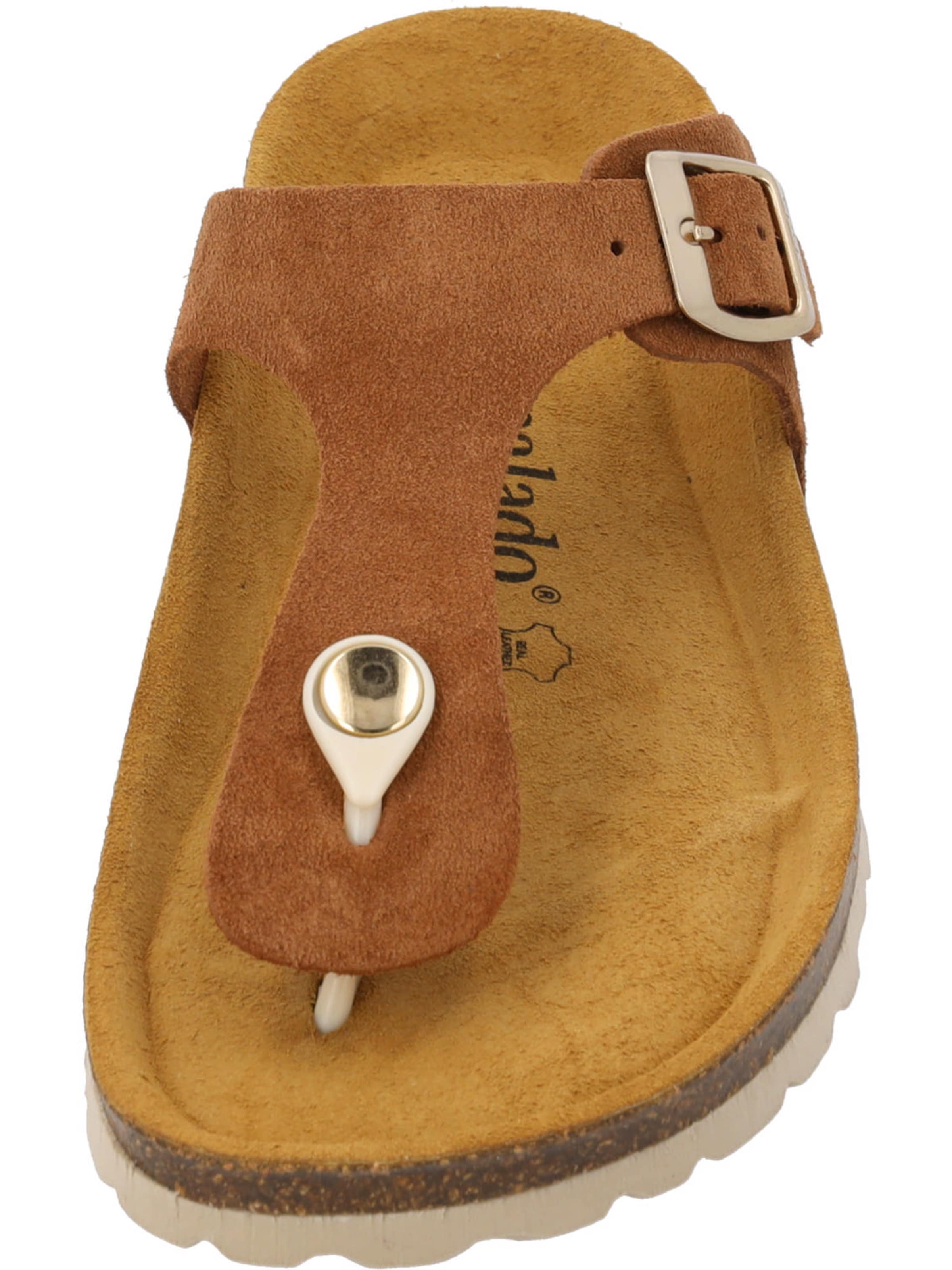 Palado T-bar sandals 'Palado Kos Suede Premium Leather' in Brown