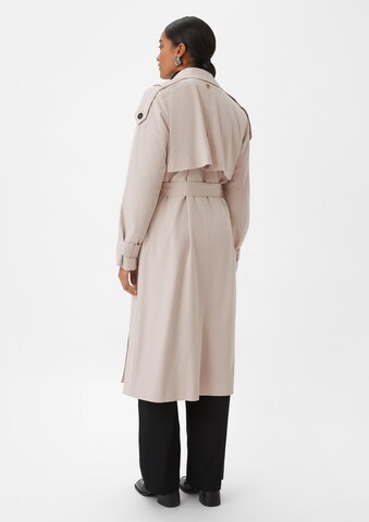 Manteau mi-saison COMMA en beige : derrière