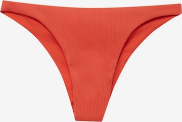 Pull&Bear Dół bikini w kolorze czerwony: przód