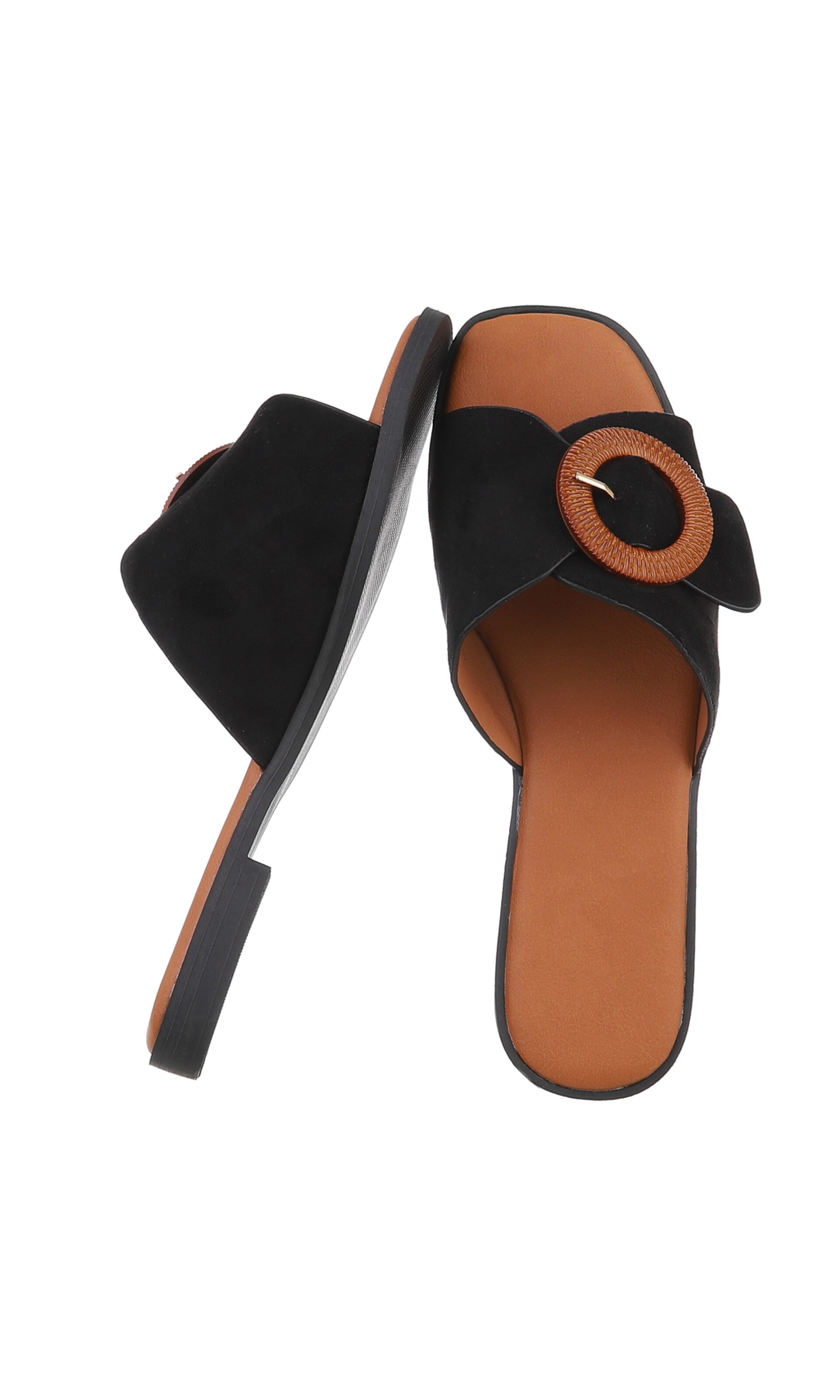 Ital-Design Pantolette in Schwarz