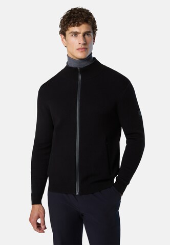 North Sails Strickjacke in Schwarz: Vorderseite