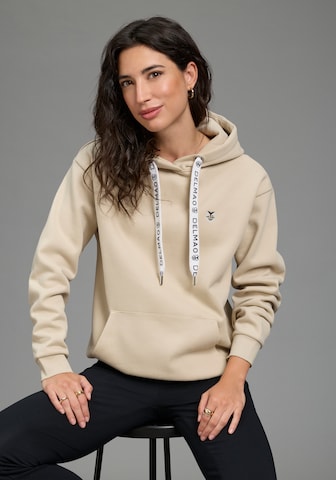DELMAO Sweatshirt in Beige: front
