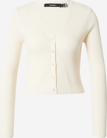 VERO MODA Kofta 'HOLLY KARISPUFF' i beige: framsida