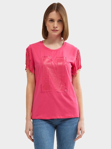 Influencer Majica | roza barva: sprednja stran