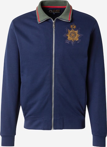 La Martina Кофта на молнии в Синий: спереди