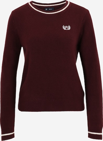 Gap Petite Neulepaita värissä merlot / valkoinen, Tuotenäkymä