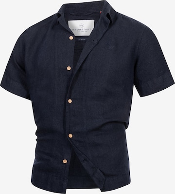 Kronstadt Button Up Shirt 'Ayers' in Blue: front