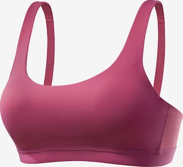 LASCANA ACTIVE Bustier Biustonosz sportowy w kolorze różowy: przód