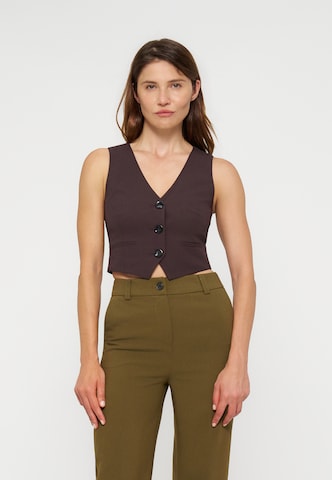 Anna Field - Chaleco para traje en marrón: frente