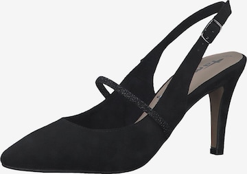 TAMARIS - Zapatos destalonado en negro: frente