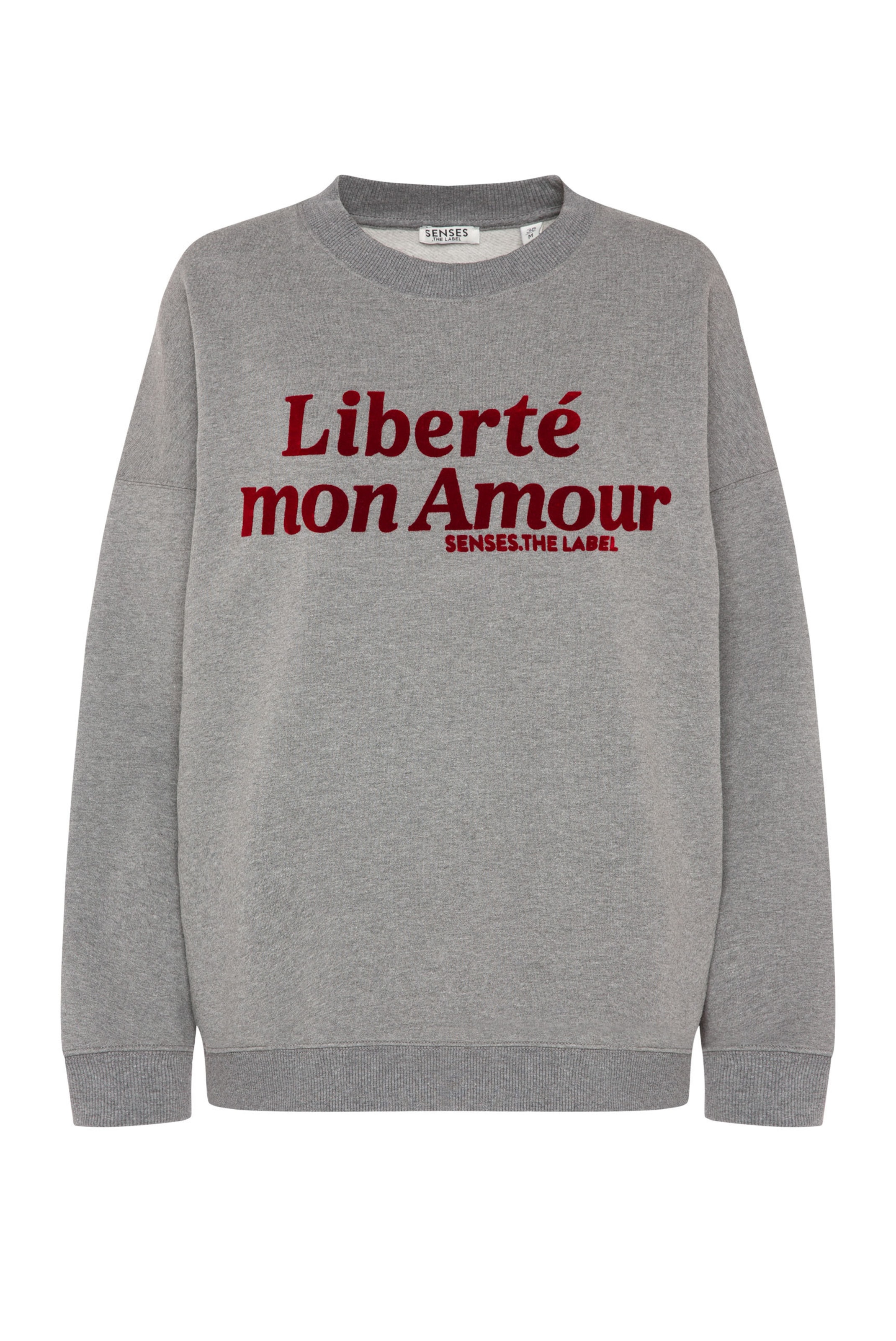 SENSES.THE LABEL Sweatshirt in Grau: Vorderseite