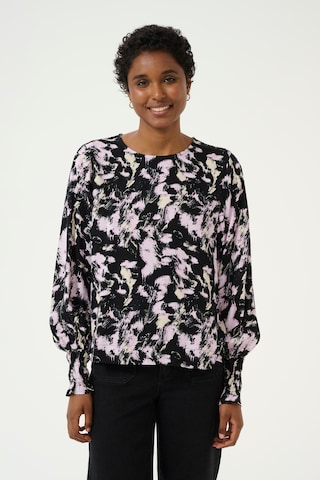 Kaffe Blouse 'Lura' in Zwart: voorkant