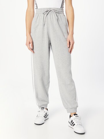 ADIDAS SPORTSWEAR Tapered Sporthose 'Essentials' in Grau: predná strana