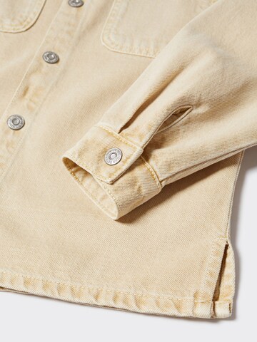 MANGO KIDS Regular fit Button Up Shirt 'Alex' in Beige