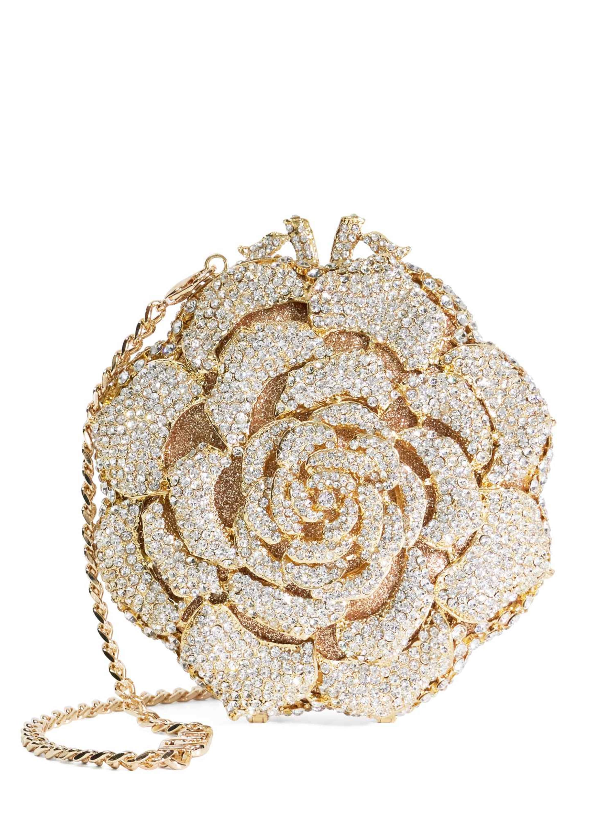 Dune LONDON Clutch 'BLING' in Gold: front