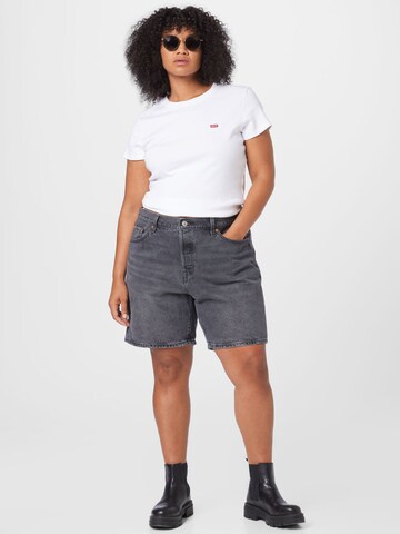 Levi's® Plus Regular Jeans '501® 90s Shorts' in Zwart