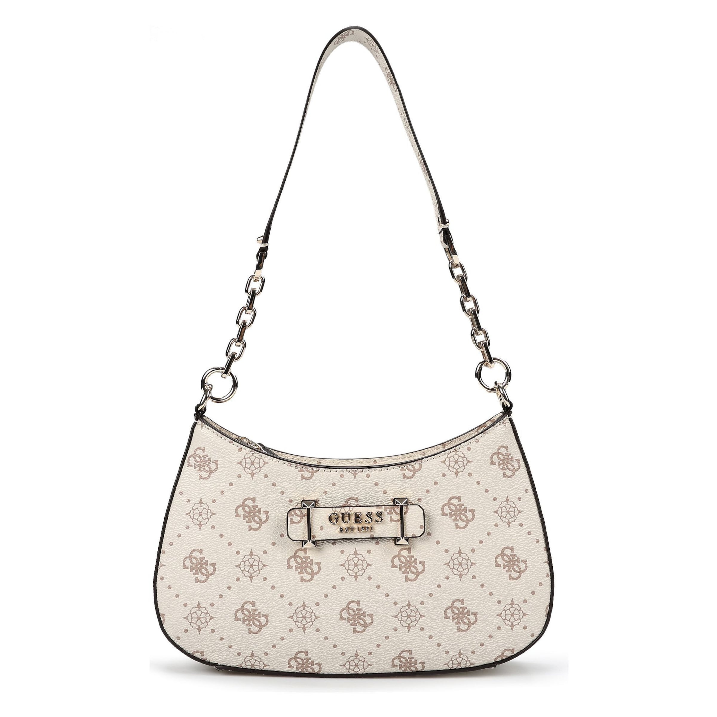 Borsa a spalla 'Carrie ' di GUESS in beige: frontale