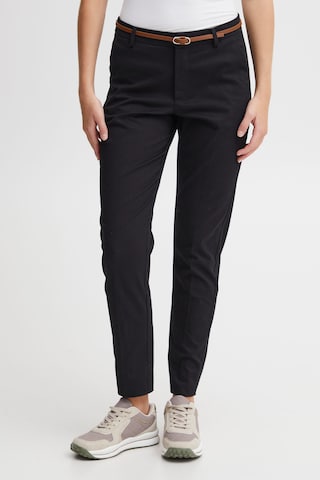 Oxmo Tapered Pants in Black: front