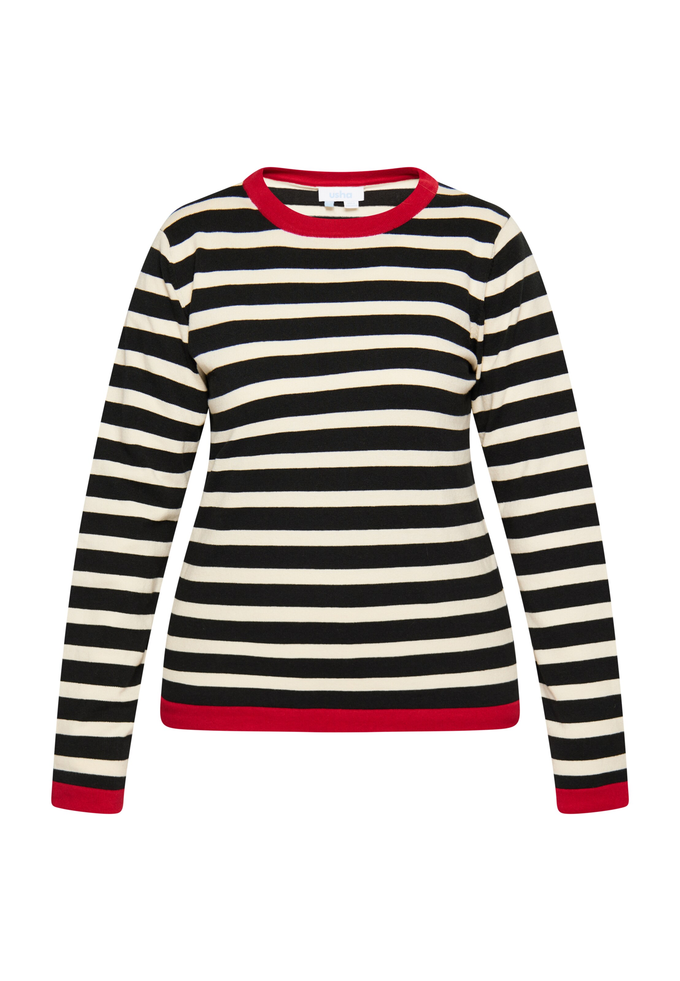 usha BLUE LABEL Pulover | črna barva: sprednja stran