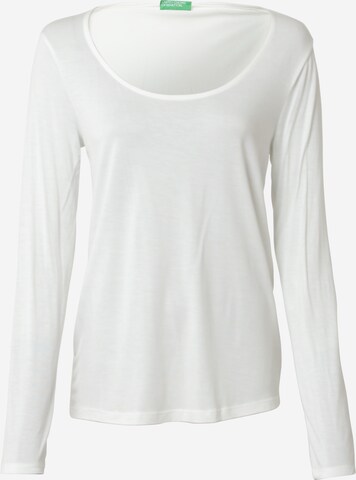 UNITED COLORS OF BENETTON Shirt in White: front