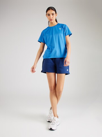 new balance Функционална тениска 'Essentials' в синьо