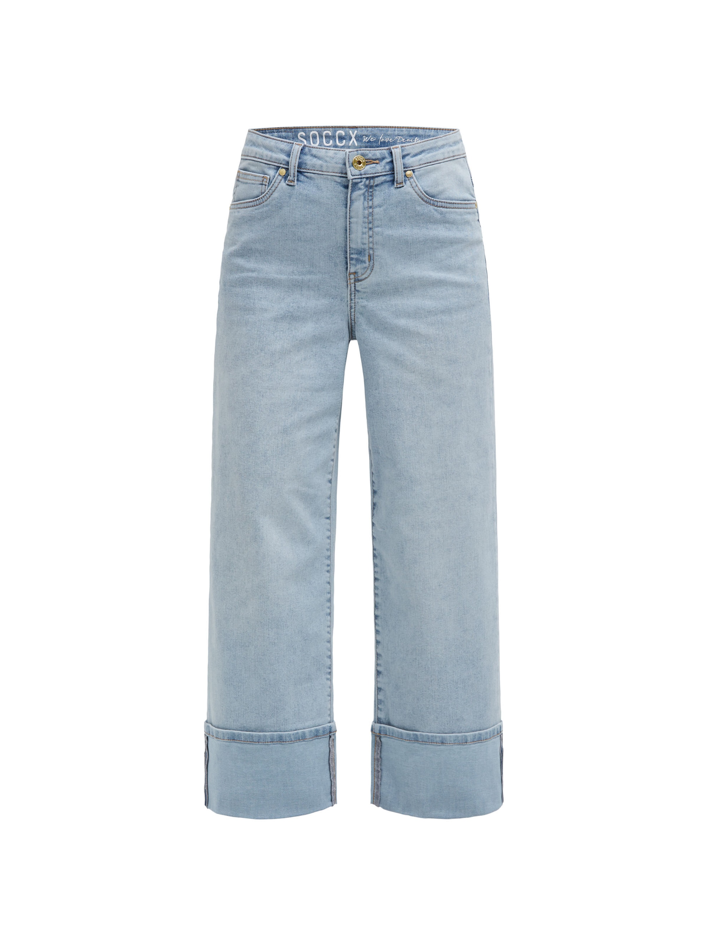 Soccx Regular Jeans in Blue: front
