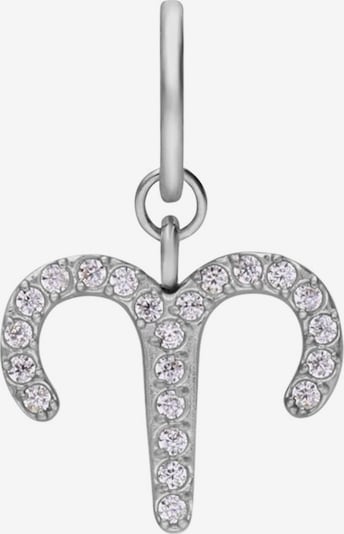 Lucardi Anhänger 'Statement' in silber / transparent, Produktansicht