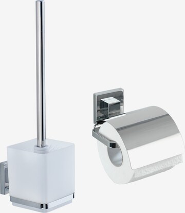 Wenko WC-Garnitur & Toilettenpapierhalter 'Quadro' in Weiß: predná strana