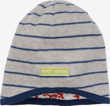 loud + proud Beanie in Grey: front