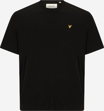 Lyle & Scott Big&TallMajica - crna boja: prednji dio