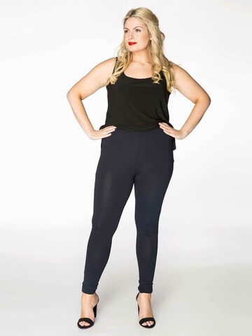 YOEK Skinny Leggings 'DOLCE' in Blauw